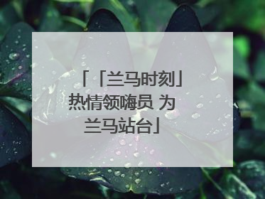 「兰马时刻」热情领嗨员 为兰马站台