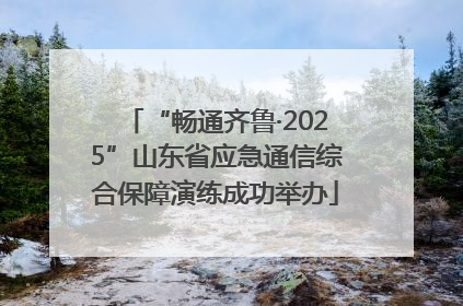 “畅通齐鲁·2025”山东省应急通信综合保障演练成功举办