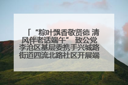 “粽叶飘香敬贤德 清风伴老话端午” 致公党李沧区基层委携手兴城路街道四流北路社区开展端午节主题活动