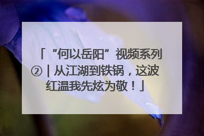 “何以岳阳”视频系列②｜从江湖到铁锅，这波红温我先炫为敬！
