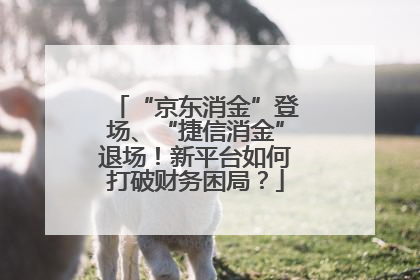 “京东消金”登场、“捷信消金”退场！新平台如何打破财务困局？