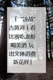 “决战”古黄河丨看比赛吃龙虾喝美酒 玩出文体消费新花样