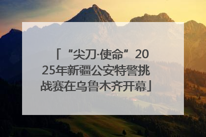 “尖刀·使命”2025年新疆公安特警挑战赛在乌鲁木齐开幕