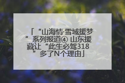 “山海情·雪域援梦”系列报道④ 山东援藏让“此生必驾318”多了N个理由