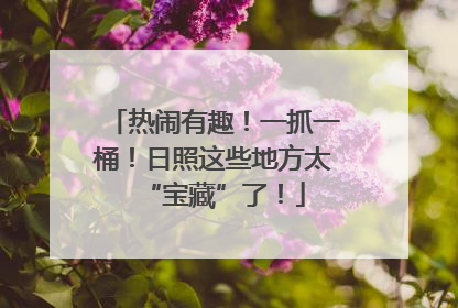 热闹有趣！一抓一桶！日照这些地方太“宝藏”了！