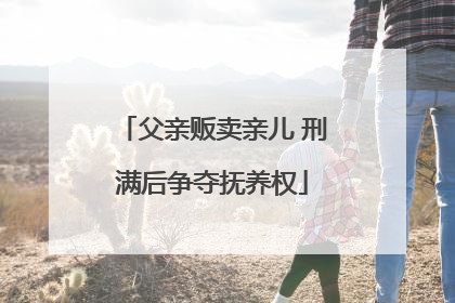 父亲贩卖亲儿 刑满后争夺抚养权