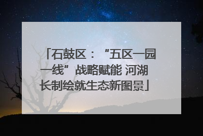 石鼓区：“五区一园一线”战略赋能 河湖长制绘就生态新图景