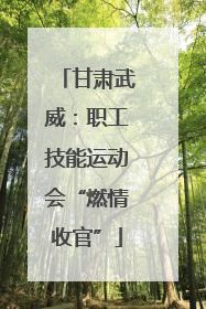 甘肃武威：职工技能运动会“燃情收官”