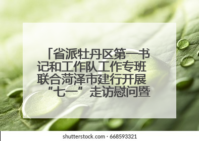省派牡丹区第一书记和工作队工作专班联合菏泽市建行开展“七一”走访慰问暨红色教育活动