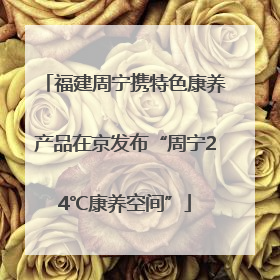 福建周宁携特色康养产品在京发布“周宁24℃康养空间”