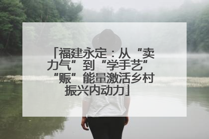 福建永定：从“卖力气”到“学手艺”“赈”能量激活乡村振兴内动力