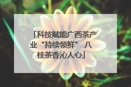 科技赋能广西茶产业“持续领鲜” 八桂茶香沁人心