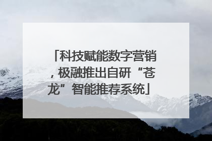 科技赋能数字营销，极融推出自研“苍龙”智能推荐系统