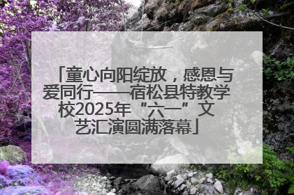 童心向阳绽放，感恩与爱同行——宿松县特教学校2025年“六一”文艺汇演圆满落幕