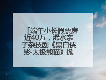 端午小长假票房近40万，浠水亲子杂技剧《黑白侠影·太极熊猫》掀起观演热潮