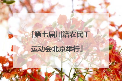 第七届川籍农民工运动会北京举行