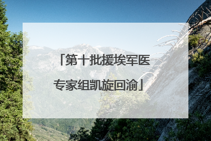 第十批援埃军医专家组凯旋回渝