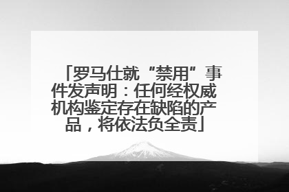 罗马仕就“禁用”事件发声明：任何经权威机构鉴定存在缺陷的产品，将依法负全责