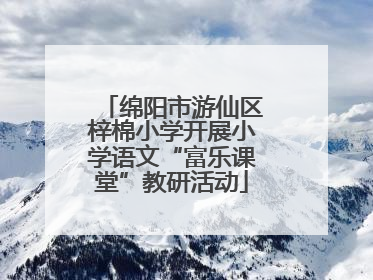 绵阳市游仙区梓棉小学开展小学语文“富乐课堂”教研活动