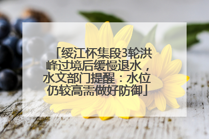 绥江怀集段3轮洪峰过境后缓慢退水，水文部门提醒：水位仍较高需做好防御