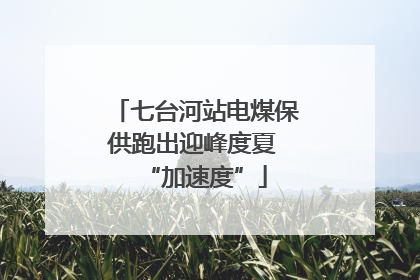 七台河站电煤保供跑出迎峰度夏 “加速度”