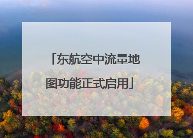 东航空中流量地图功能正式启用