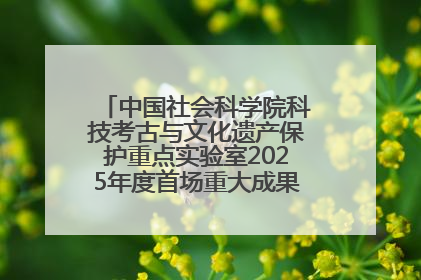 中国社会科学院科技考古与文化遗产保护重点实验室2025年度首场重大成果发布会在京举行