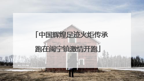 中国辉煌足迹火炬传承跑在闽宁镇激情开跑