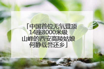 中国首位无氧登顶14座8000米级山峰的西安高陵姑娘何静载誉还乡