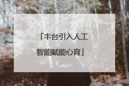 丰台引入人工智能赋能心育