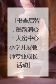书香启智，墨韵润心：大窑中心小学开展教师专业成长活动