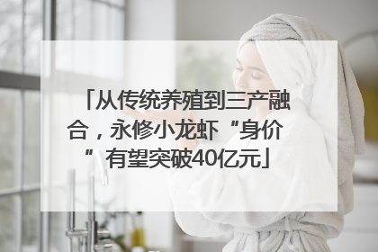 从传统养殖到三产融合，永修小龙虾“身价”有望突破40亿元
