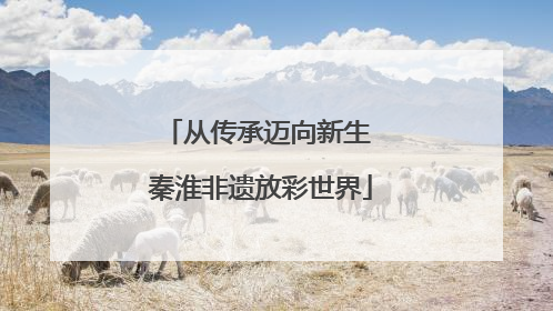 从传承迈向新生 秦淮非遗放彩世界
