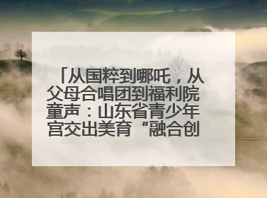 从国粹到哪吒，从父母合唱团到福利院童声：山东省青少年宫交出美育“融合创新”答卷