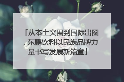 从本土突围到国际出圈，东鹏饮料以民族品牌力量书写发展新篇章