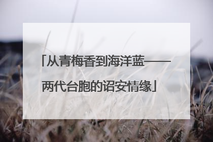 从青梅香到海洋蓝——两代台胞的诏安情缘