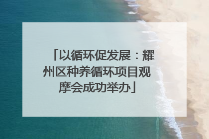 以循环促发展：耀州区种养循环项目观摩会成功举办