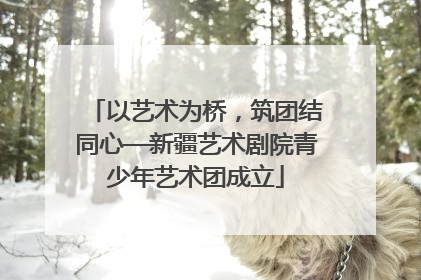 以艺术为桥，筑团结同心—新疆艺术剧院青少年艺术团成立