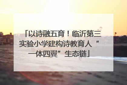 以诗融五育！临沂第三实验小学建构诗教育人“一体四翼”生态链