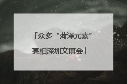 众多“菏泽元素”亮相深圳文博会