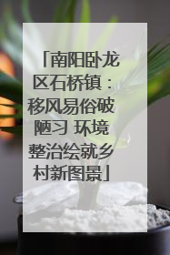 南阳卧龙区石桥镇：移风易俗破陋习 环境整治绘就乡村新图景