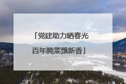党建助力晒春光 百年腌菜飘新香