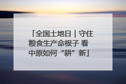 全国土地日｜守住粮食生产命根子 看中原如何“耕”新