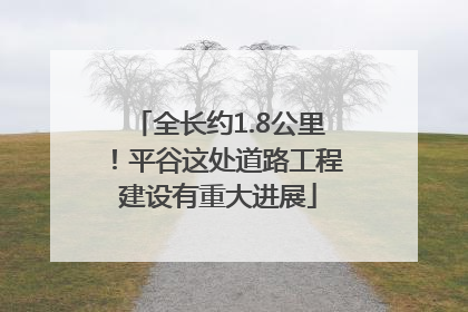 全长约1.8公里！平谷这处道路工程建设有重大进展