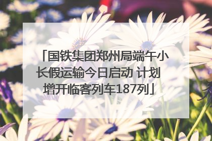 国铁集团郑州局端午小长假运输今日启动 计划增开临客列车187列