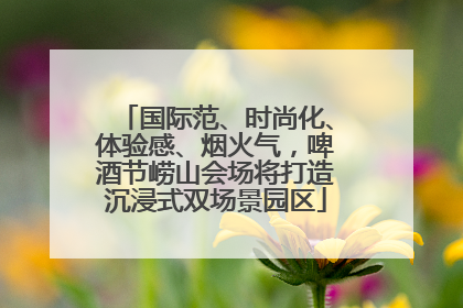 国际范、时尚化、体验感、烟火气，啤酒节崂山会场将打造沉浸式双场景园区