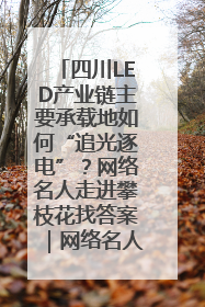 四川LED产业链主要承载地如何“追光逐电”？网络名人走进攀枝花找答案｜网络名人四川行