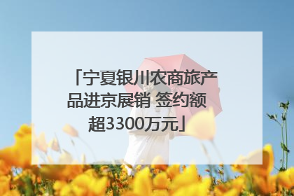 宁夏银川农商旅产品进京展销 签约额超3300万元