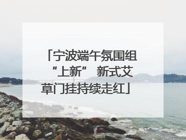 宁波端午氛围组“上新” 新式艾草门挂持续走红