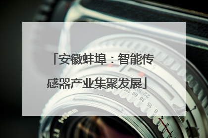 安徽蚌埠：智能传感器产业集聚发展